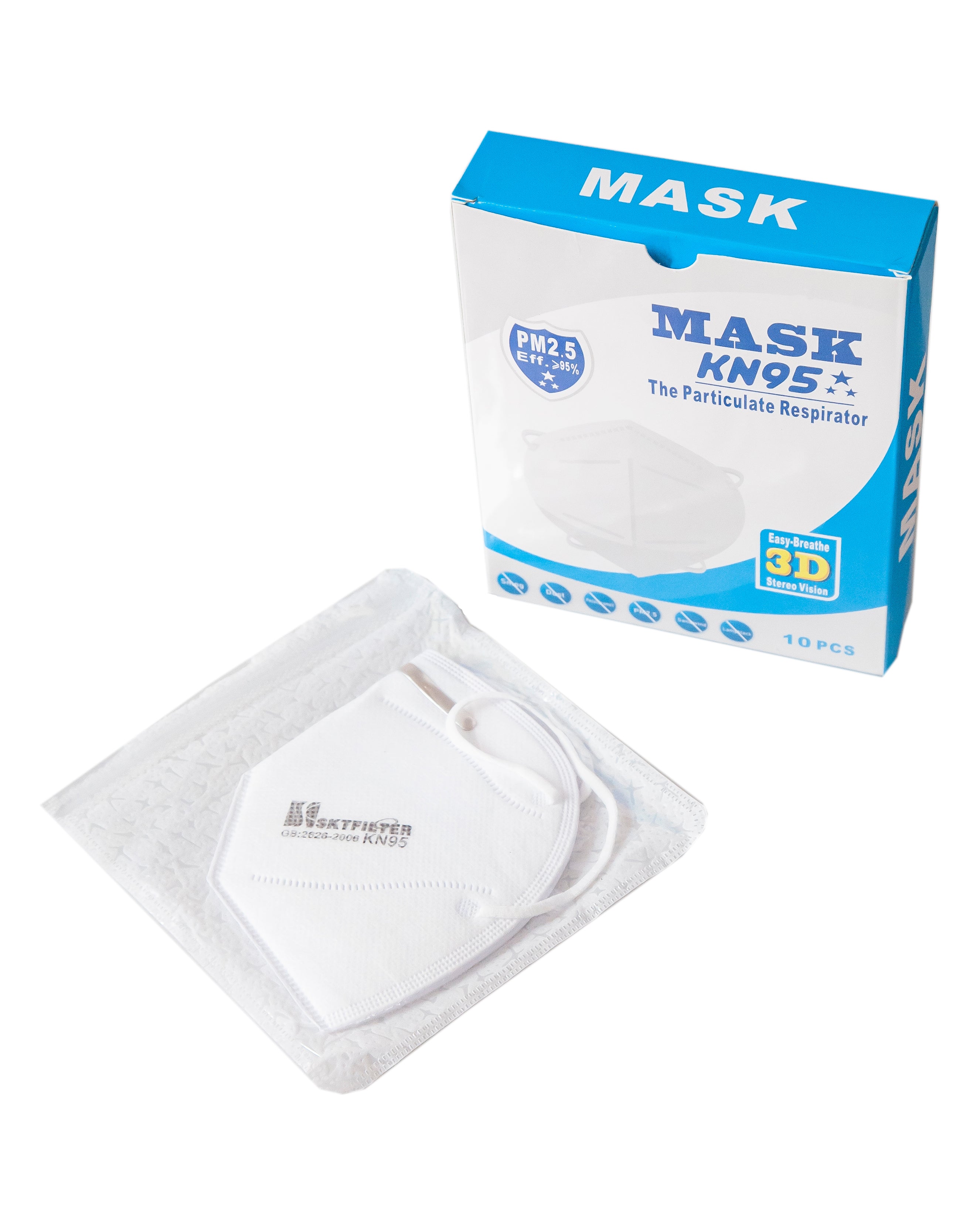 KN95 Mask Respirators 10/pk